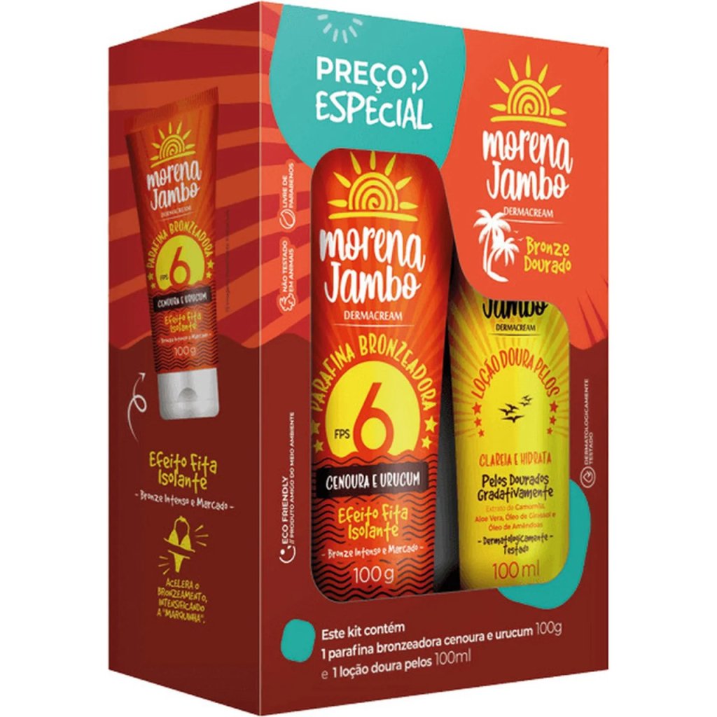 Kit Bronze Morena Jambo - Dermacream 