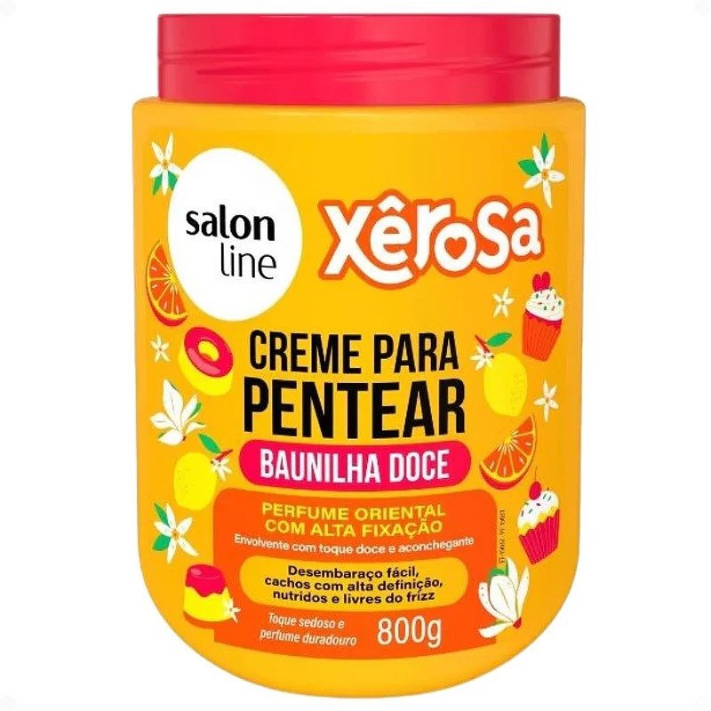 Creme Para Pentear Xêrosa Baunilha Doce 800g - Salon Line