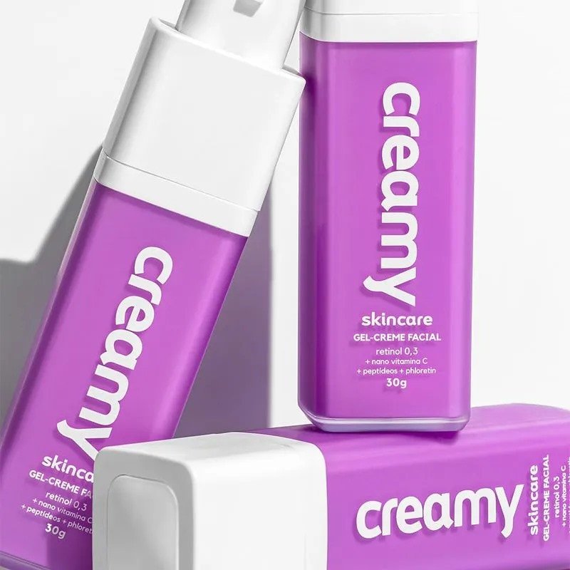 Gel Creme Hidratante Facial Retinol - Creamy