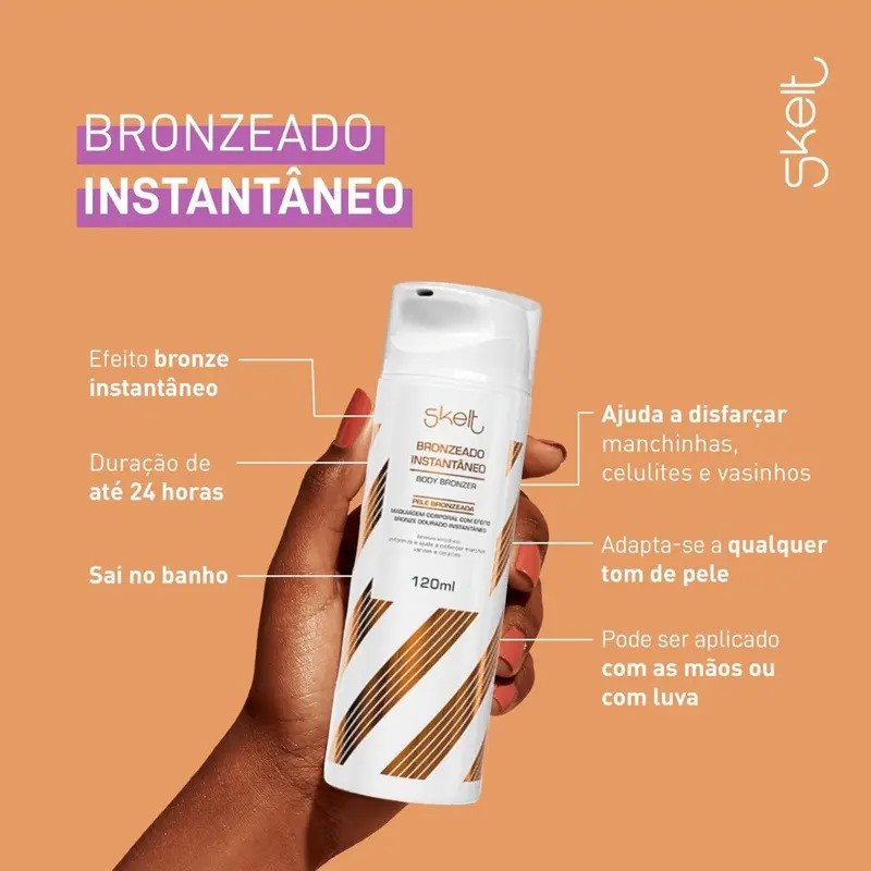 Bronzeado Instantâneo 120ML - Skelt