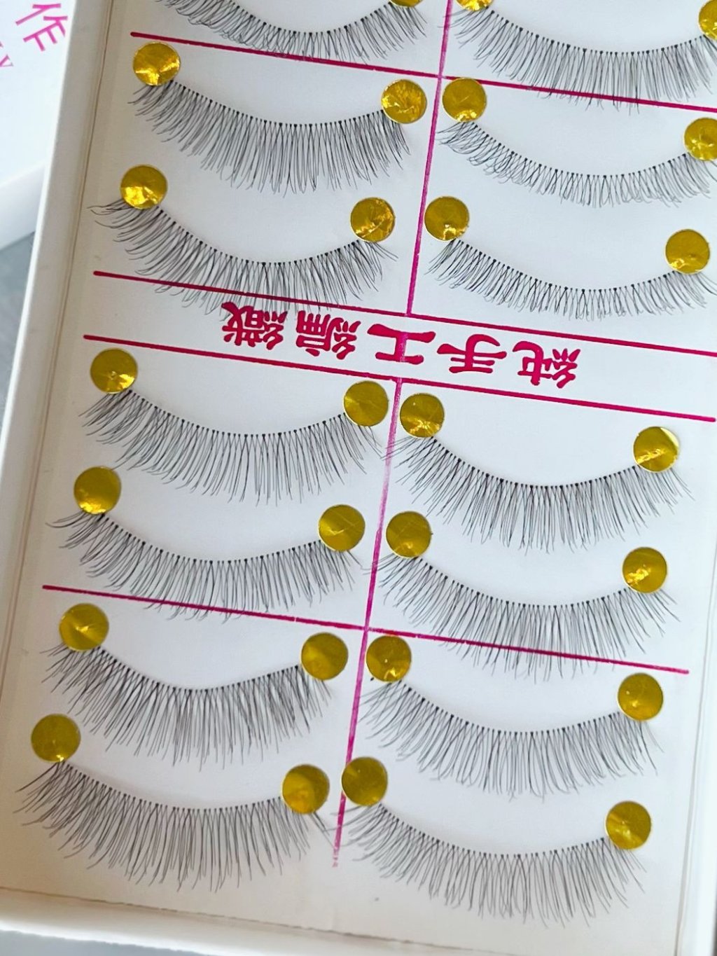 Cartela de Cílios com 10 Pares 