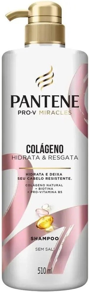 Shampoo Colágeno Hidrata e Resgata 510ML - Pantene