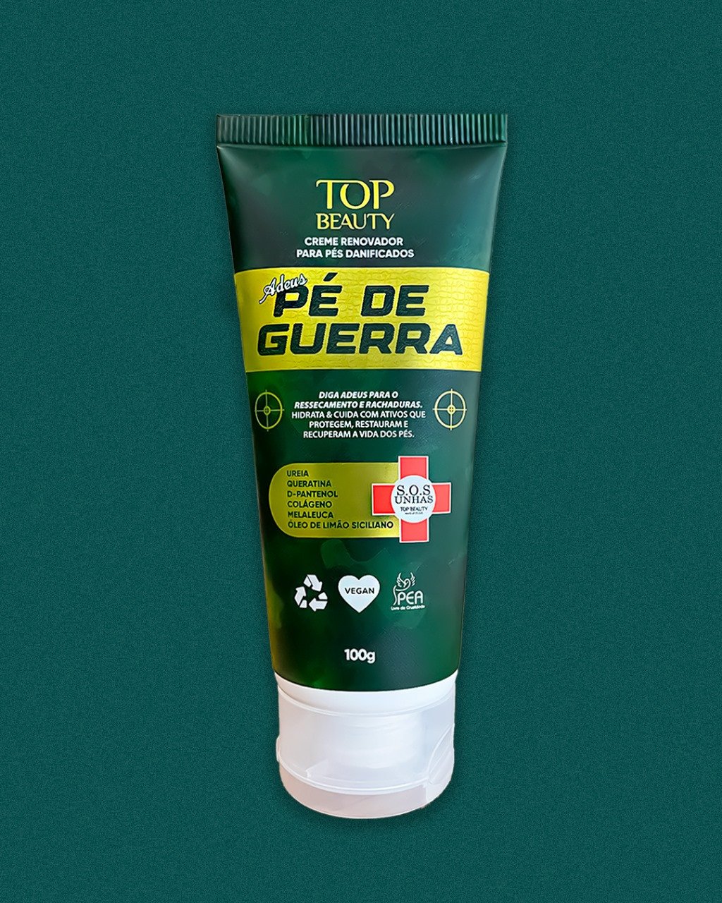 Hidratante Para Pés Adeus Pé de Guerra 100G - Top Beauty 
