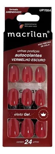 Unha Postiça Amendoada UP705A - Macrilan 