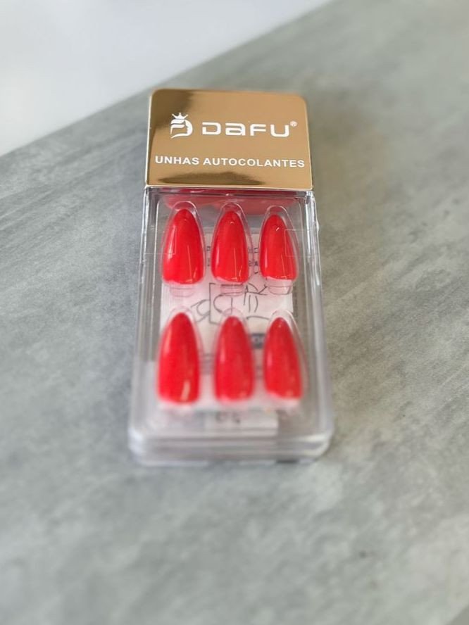 Unha Postiça Vermelha - Dafu