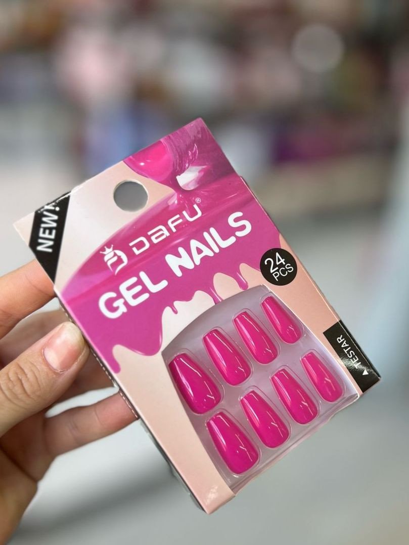 Unha Postiça Pink - Dafu 