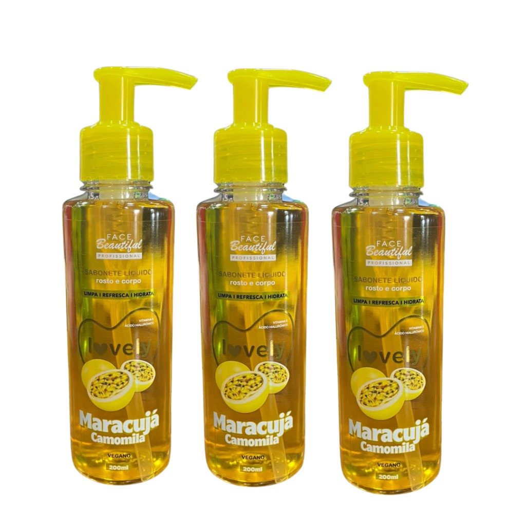 Sabonete Líquido Maracujá e Camomila - Face Beauty