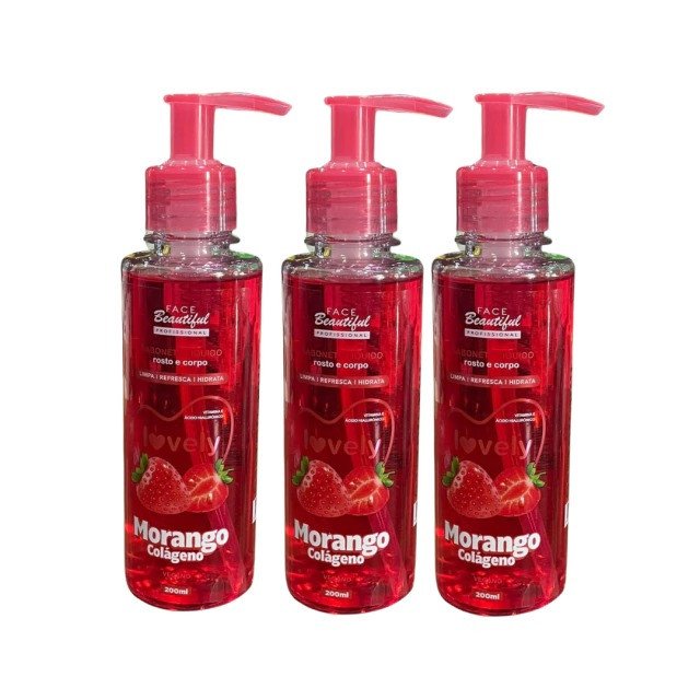Sabonete Líquido Morango - Face Beauty  