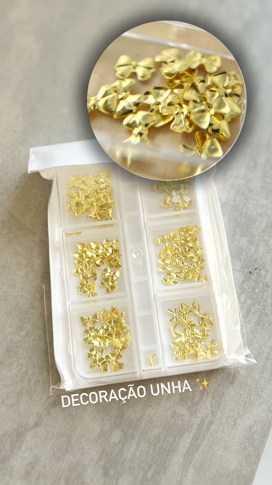 Decoração De Unhas Dourado - Dafu