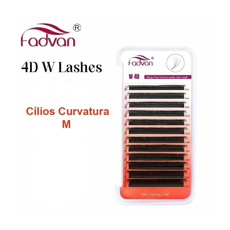 Cílios Fadvan W 4D Curvatura M – Mix 8 a 14mm