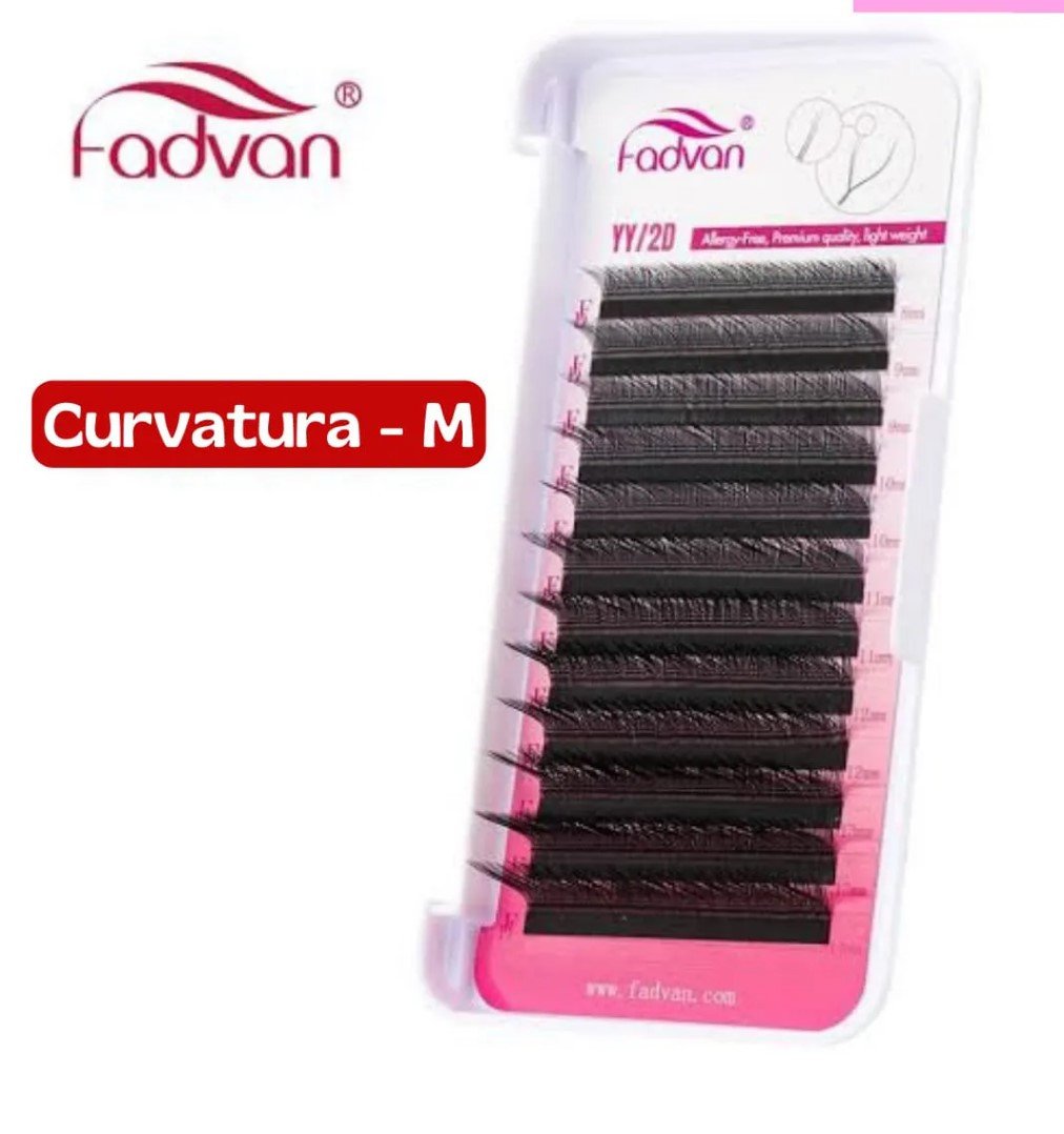 Cílios Fadvan YY 2D Curvatura M – Mix 8 a 14mm