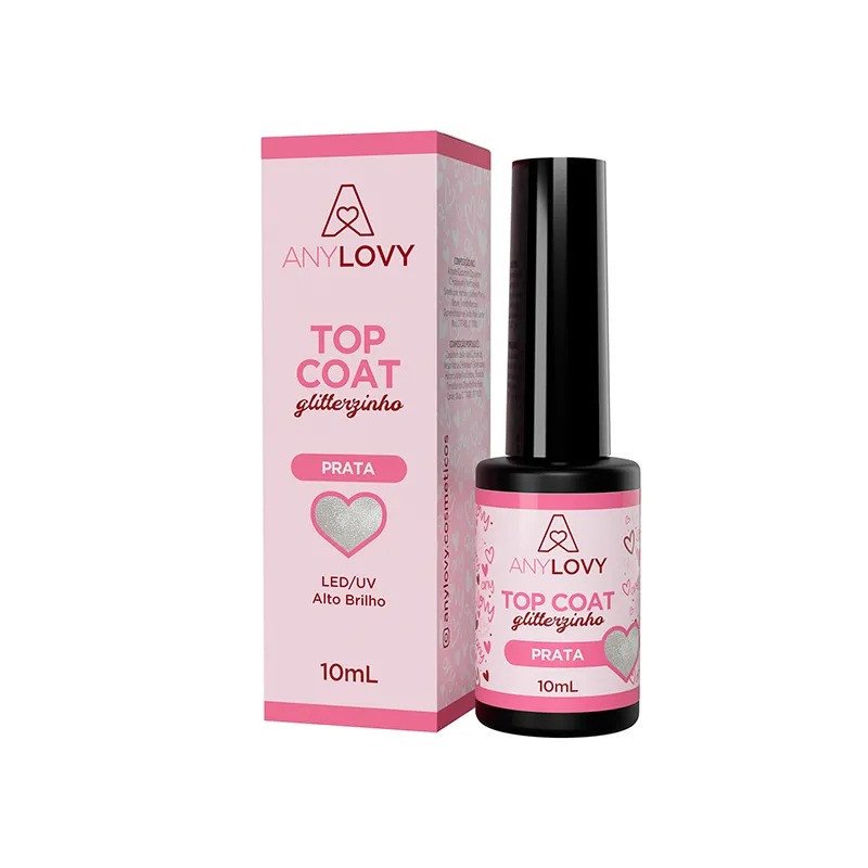 Top Coat Prata 9g - Anylove