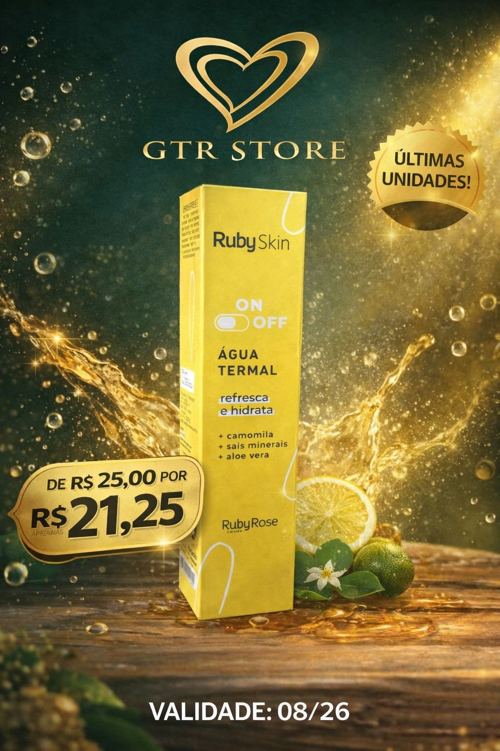 Água Termal On Off - Ruby Rose 