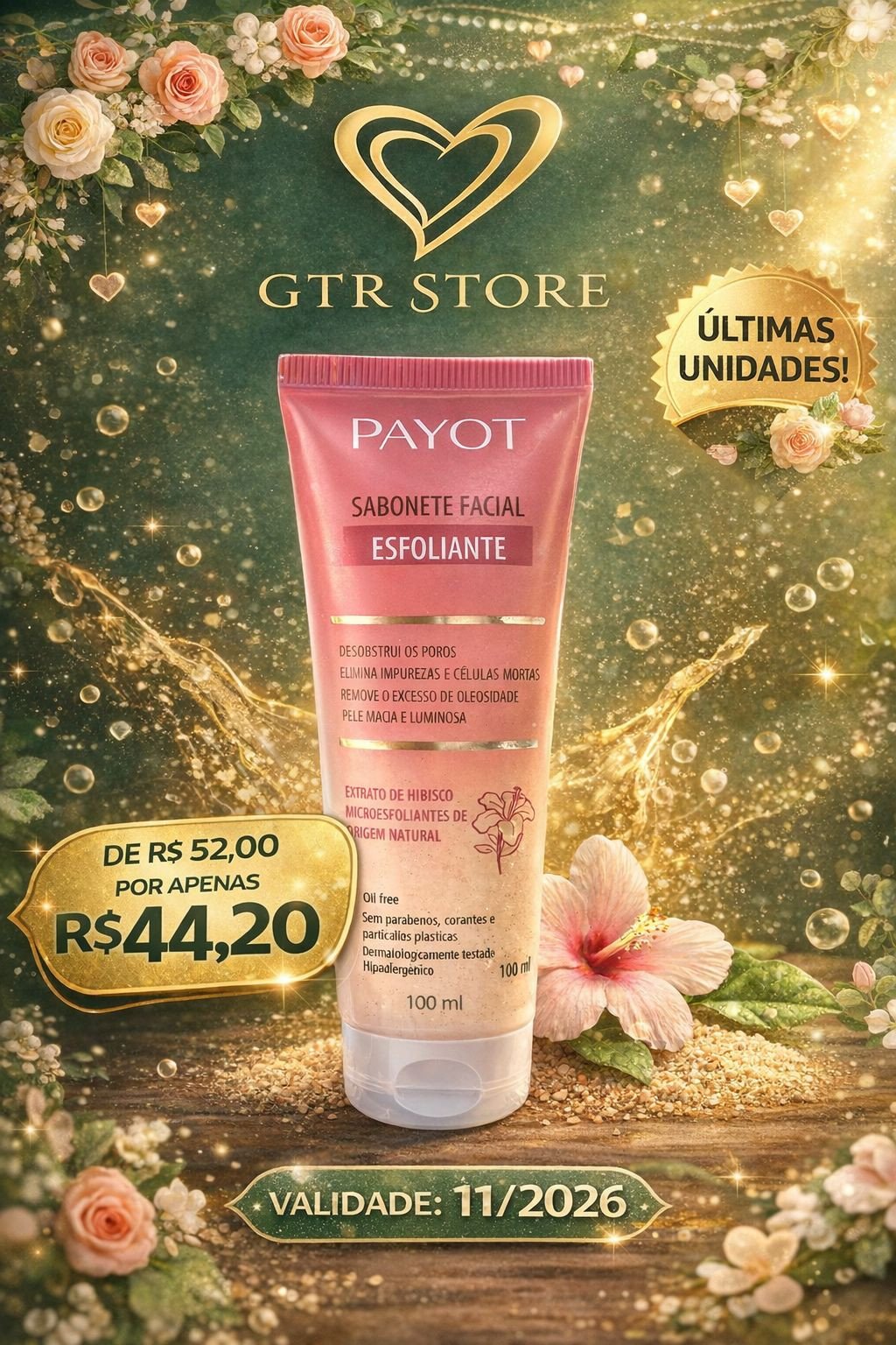 Sabonete Esfoliante Facial - Payot