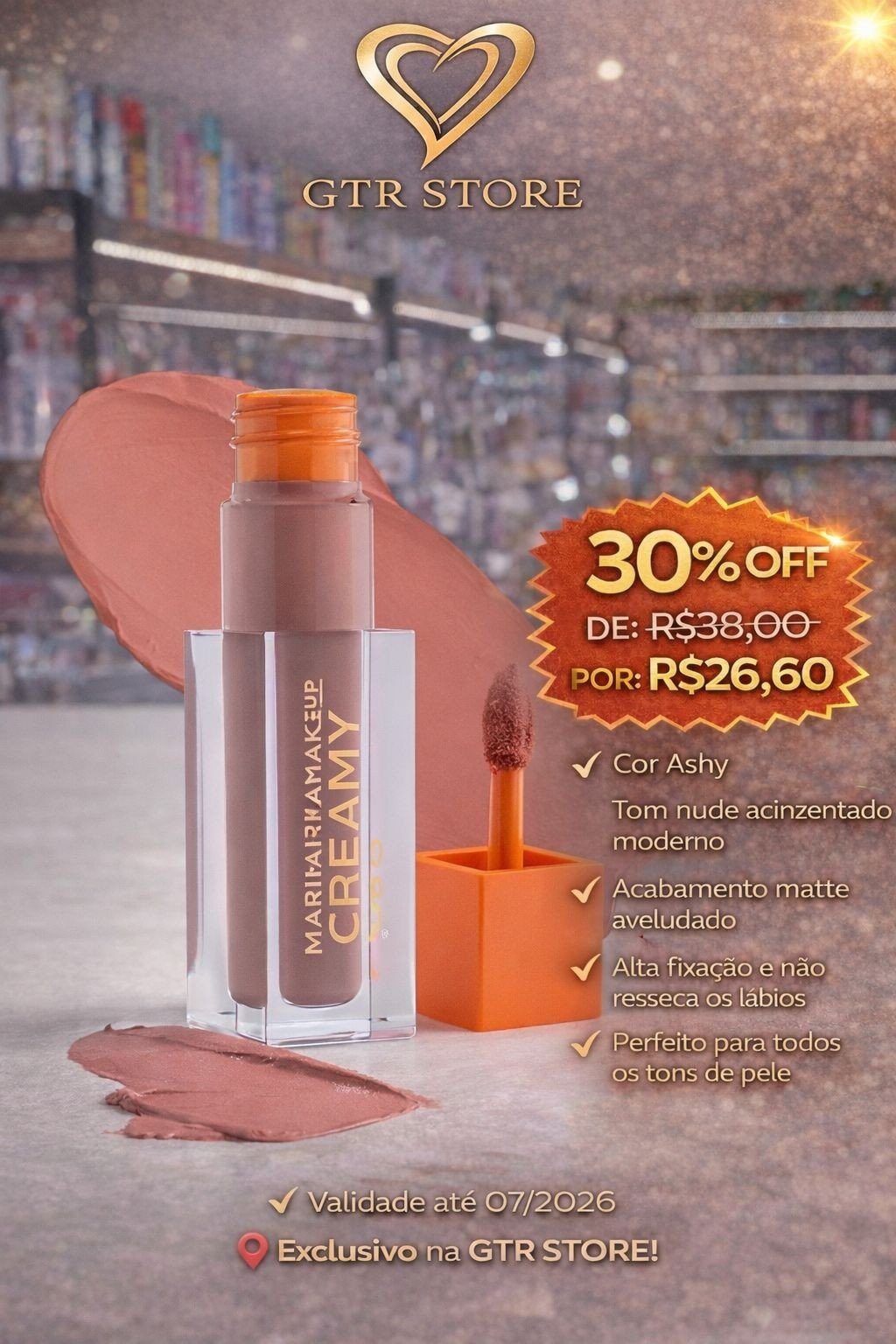 BATOM LÍQUIDO MARI MARIA MAKEUP CREAMY MATTE - AHSY