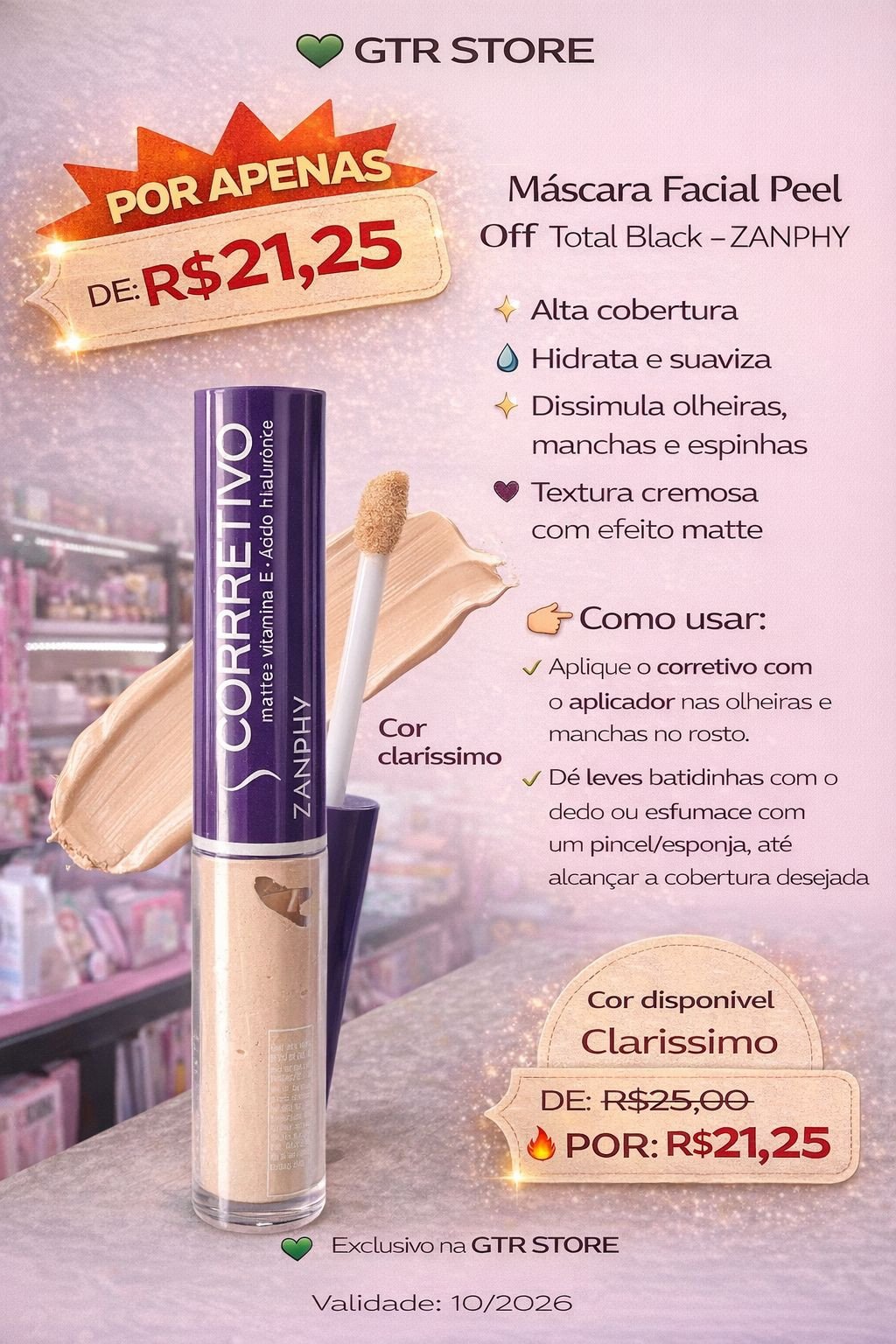 Corretivo Líquido - Zanphy