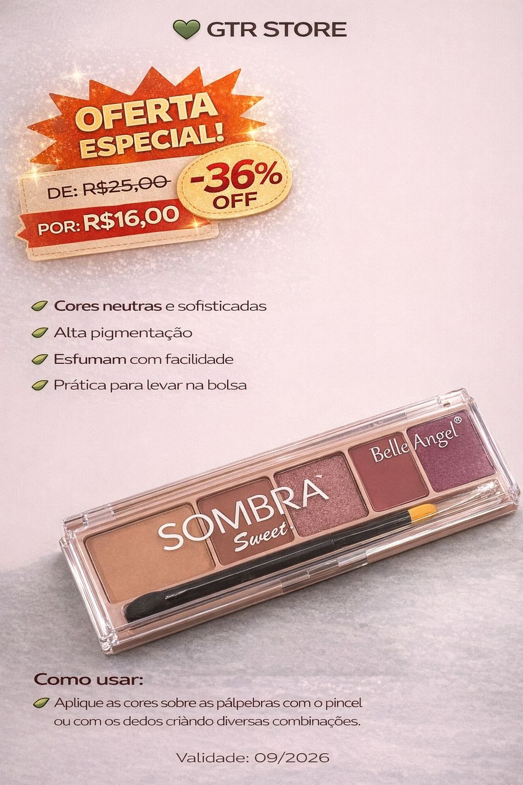 Paleta Sombras Sweet - Belle Angel 