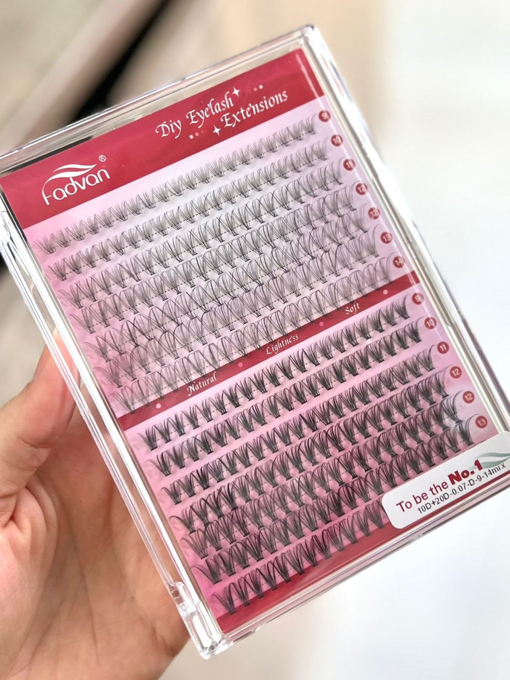 Cílios Tufos Mix 9-14 (10D+20D) 0.07 - Fadvan 