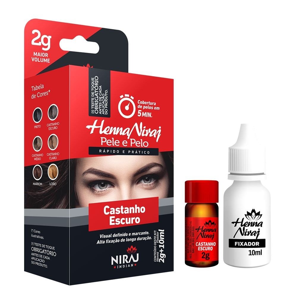Henna Castanho Escuro - Niraj