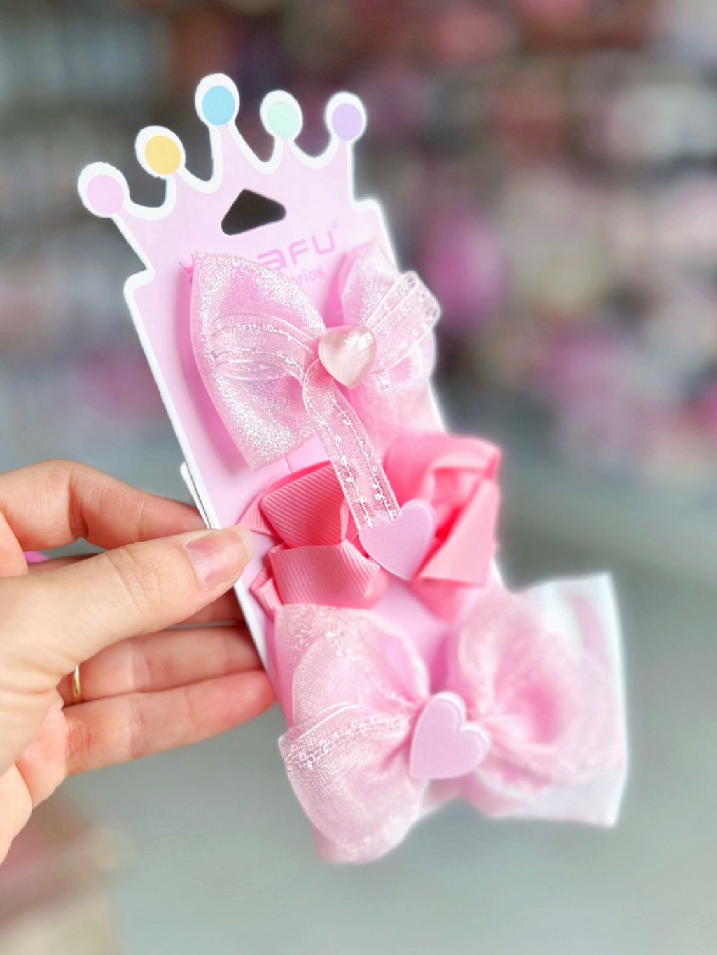 Kit Lacinhos Infantil Rosa - Dafu