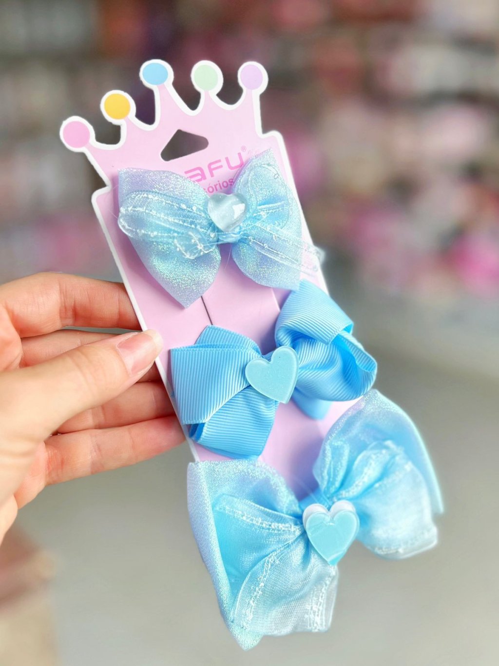 Kit Lacinhos Infantil Azul- Dafu