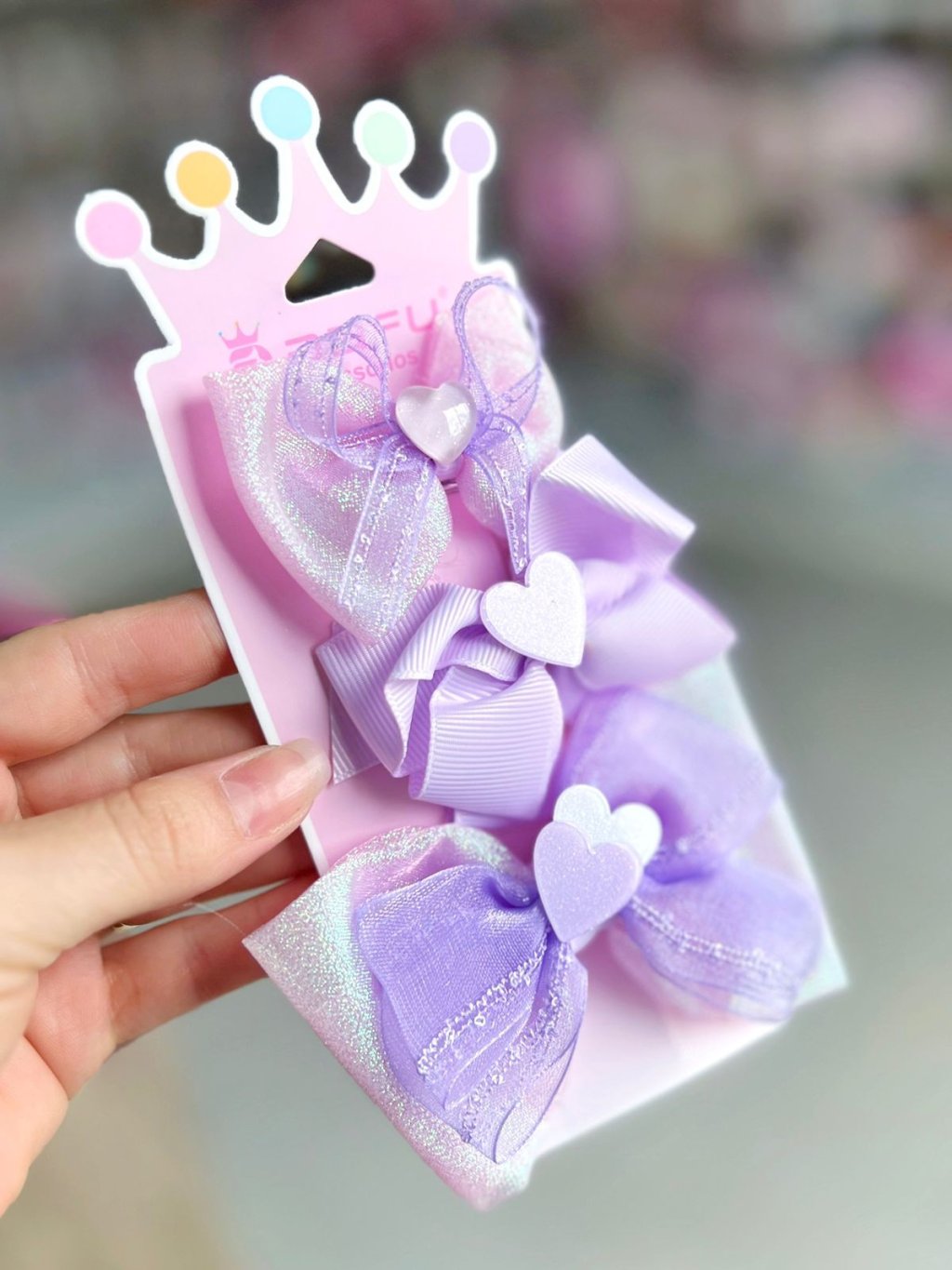 Kit Lacinhos Infantil Lilás - Dafu