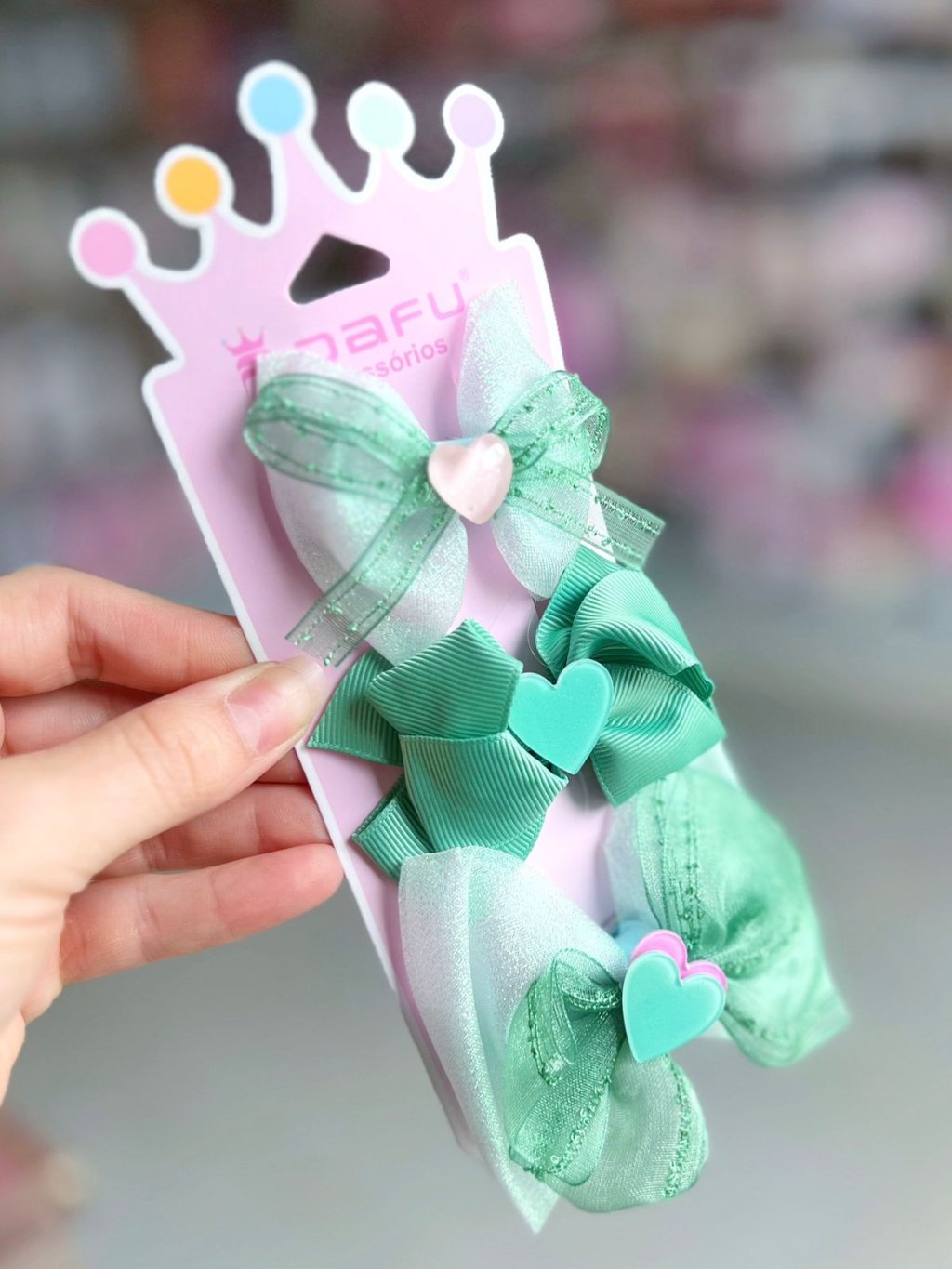 Kit Lacinhos Infantil Verde - Dafu