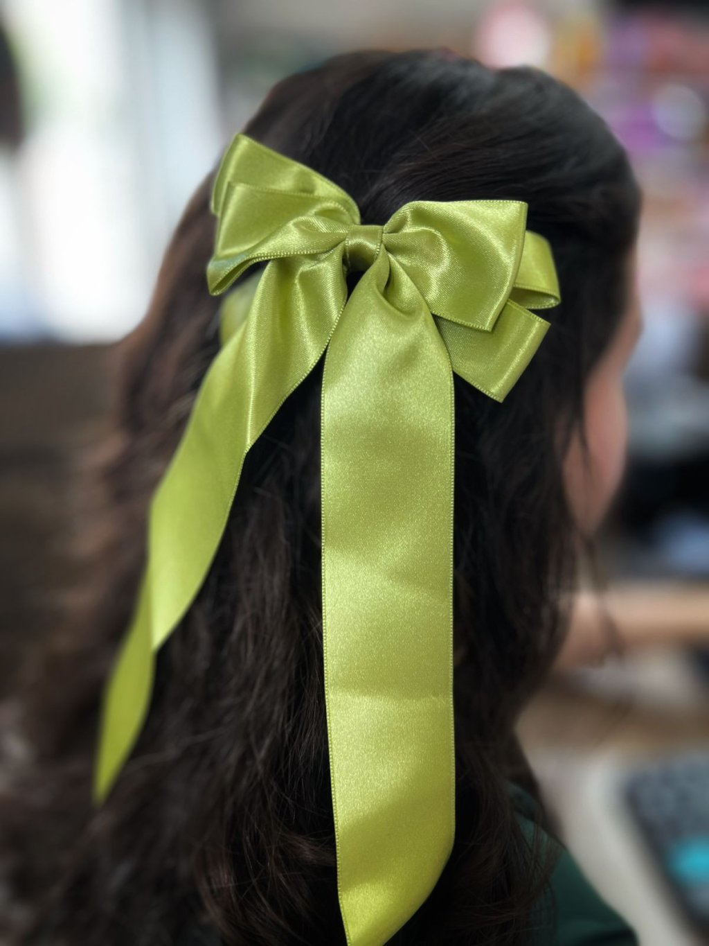 Laço Cetim Verde Oliva - Dafu