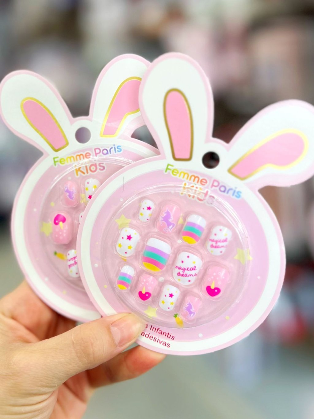 Unha Postiça Infantil - Famme Paris 