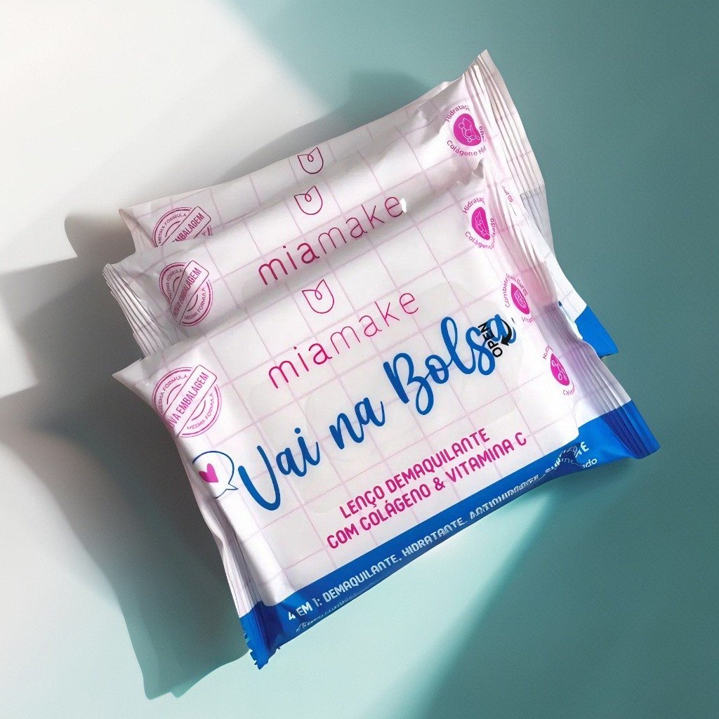 Lenço Demaquilante Vai Na Bolsa - Mia Make 