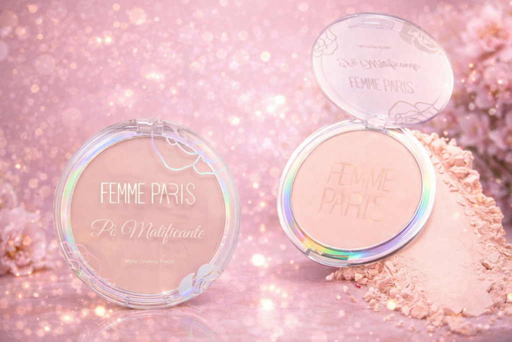 Pó Compacto Matificante Rosa Mosqueta - Femme Paris 