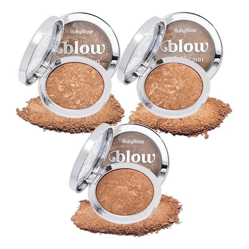 Bronzer Marmorizado Feels Like Sun Linha Blow - Ruby Rose