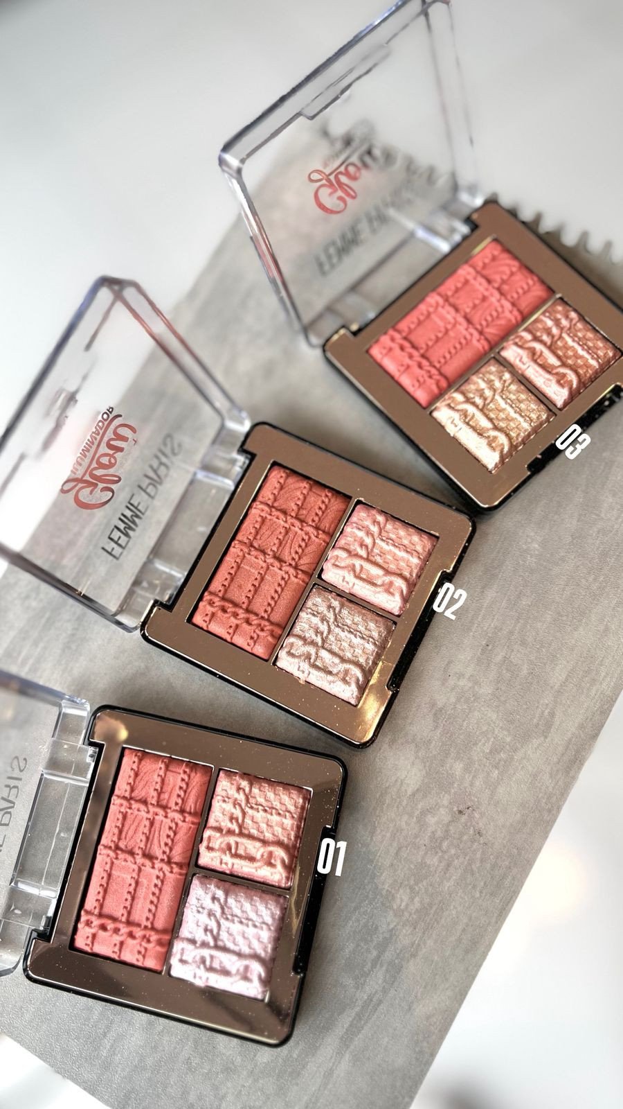 Paleta Glow Blush e Iluminador - Femme Paris 