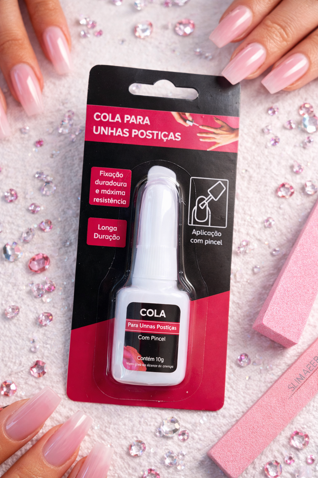 Cola Para Unhas Postiças Com Pincel 