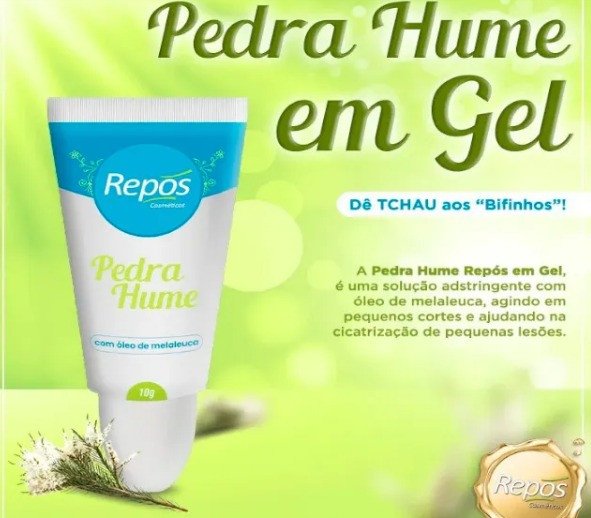 Pedra Hume em Gel 10g - Repós