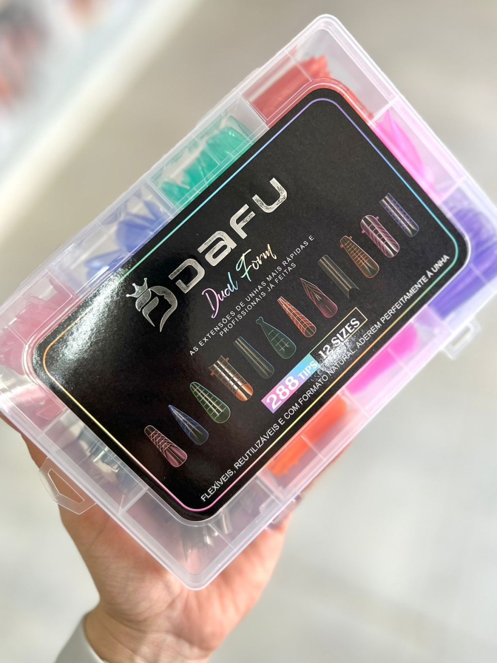 Molde De Unhas Dual Form Colorido - Dafu