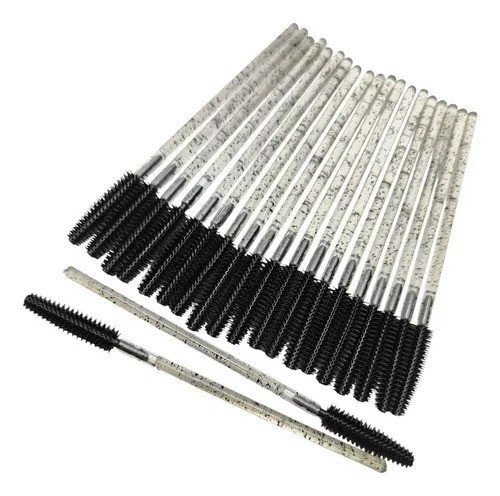 Escovinha Descartável Preta Ponta De Silicone