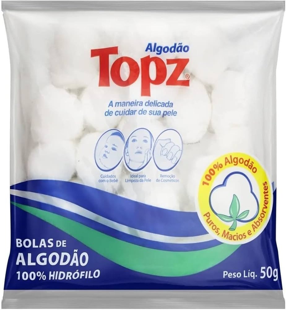 Algodão Bolinhas 50G - Topz