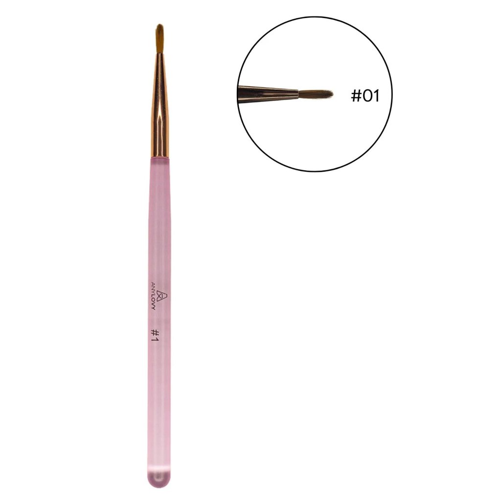 Pincel De Unhas Fino Redondo #1 - Anylovy