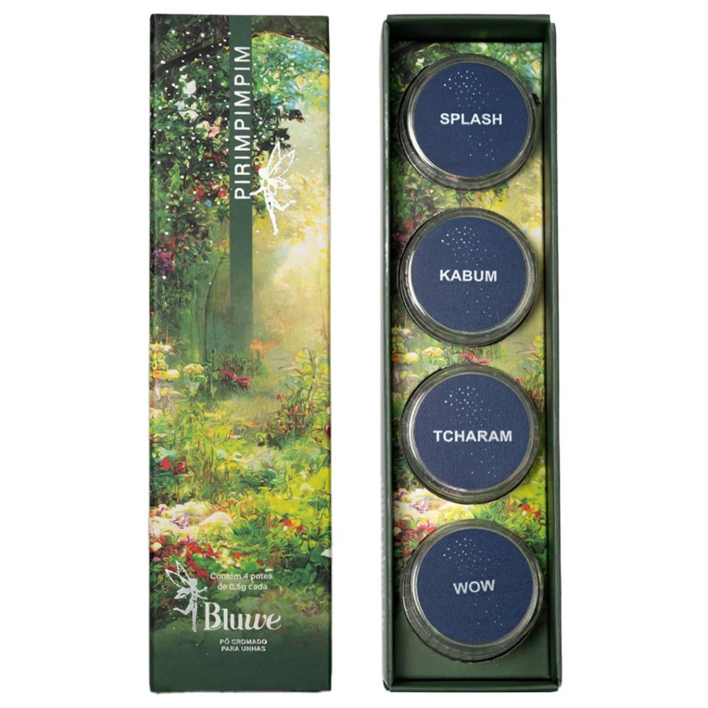 Kit Pós Cromado Pirimpimpim - Bluwe