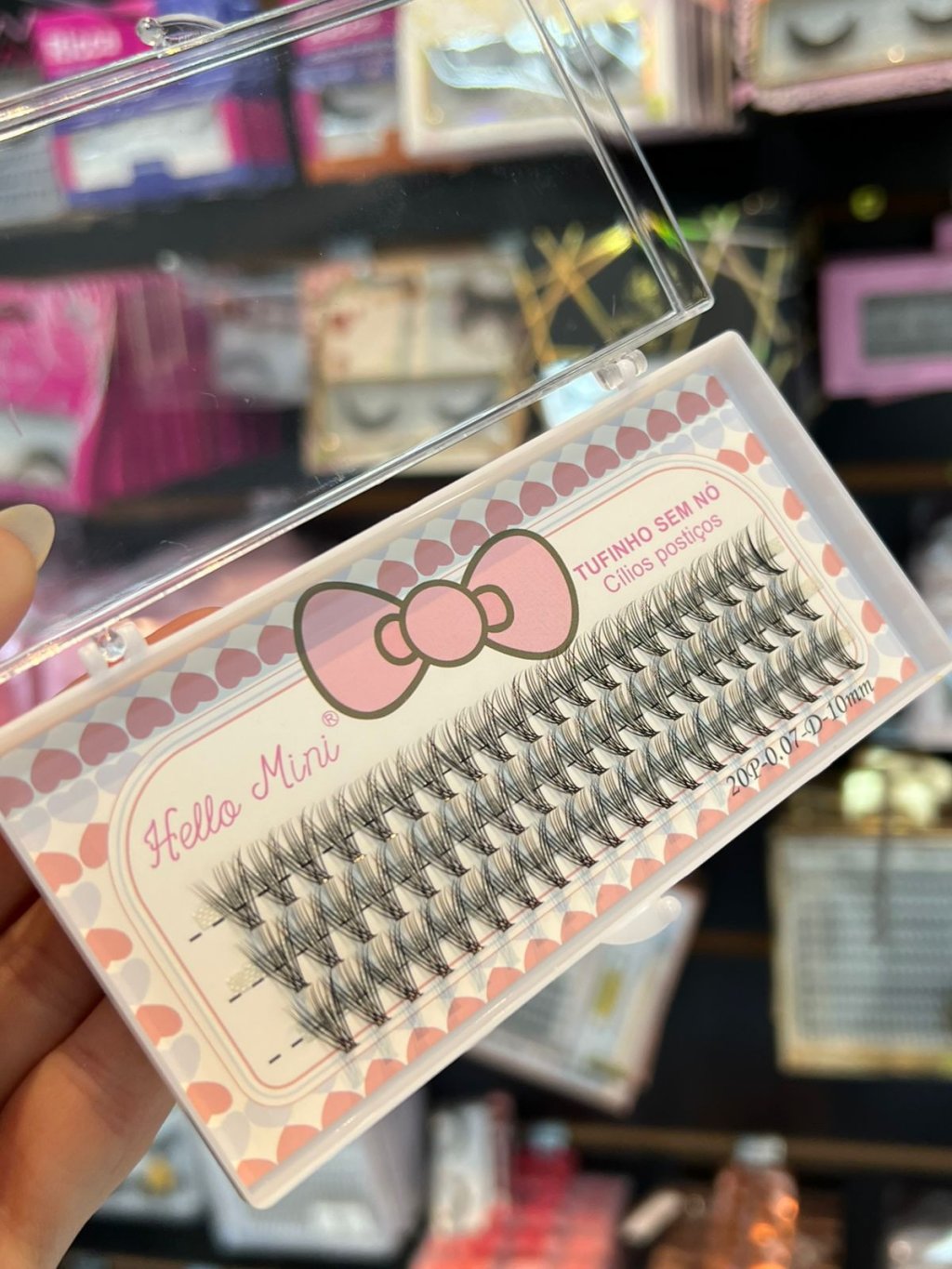 Cílios Tufinho 20P Tamanho 10mm - Hello Mini 