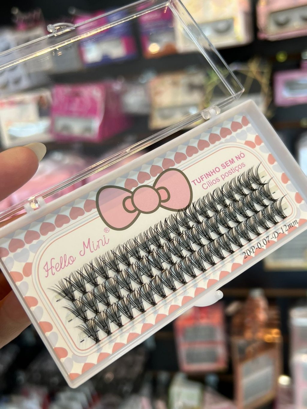 Cílios Tufinho 20P Tamanho 12mm - Hello Mini 