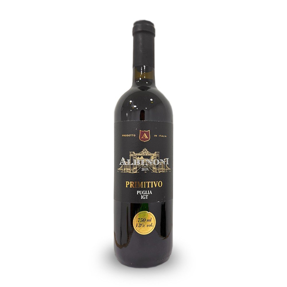 Vinho Tinto Italiano Albinoni 2019 - Puglia Primitivo 750ml