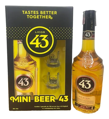 KIT LICOR 43+ 2 MINIATURA DE CANECA 