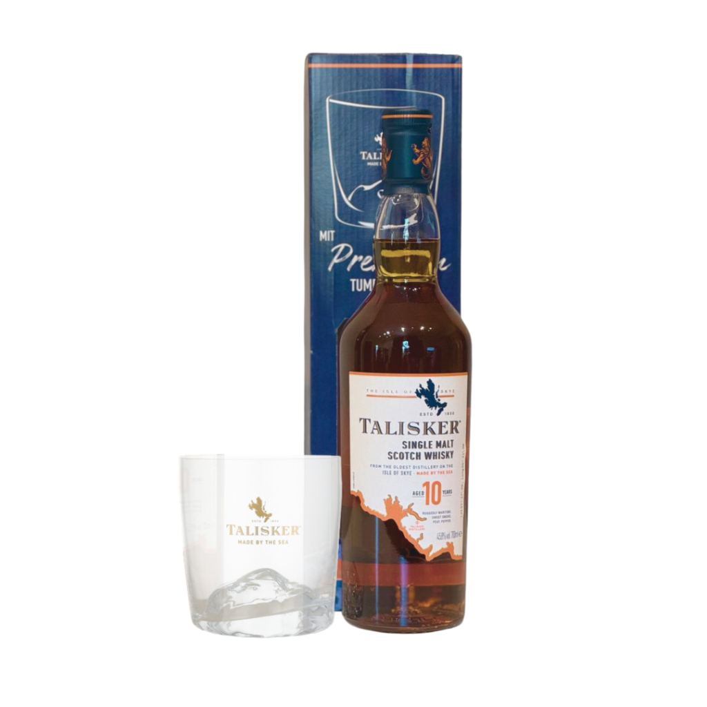 KIT WHISKY TALISKER 10 ANOS 700ML + COPO PERSONALIZADO