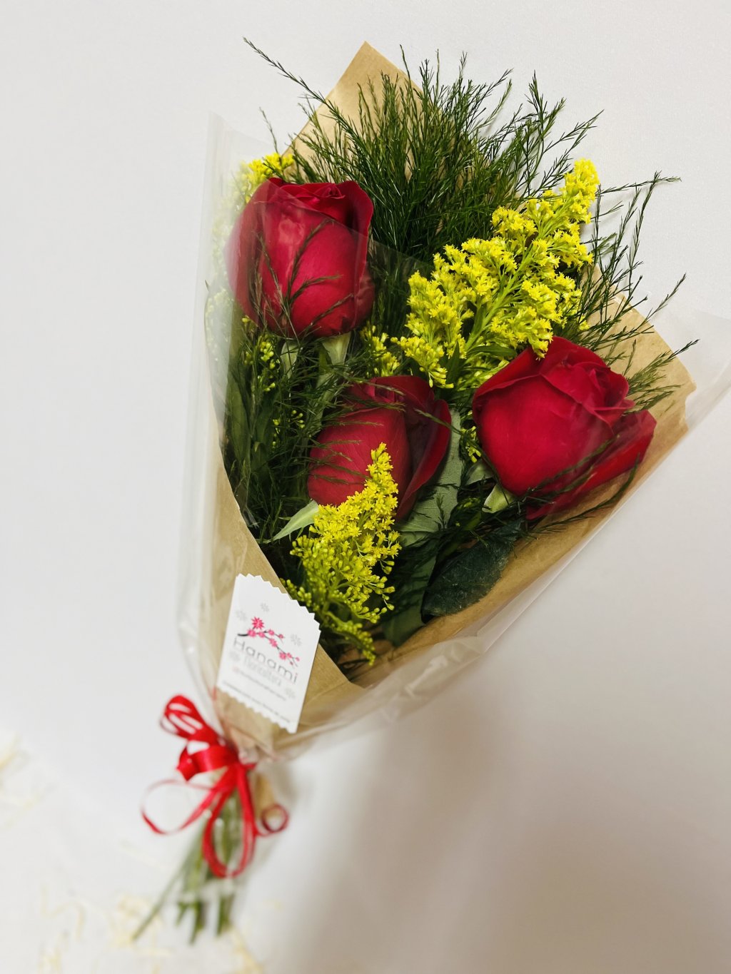 Ramalhete 3 rosas Simples