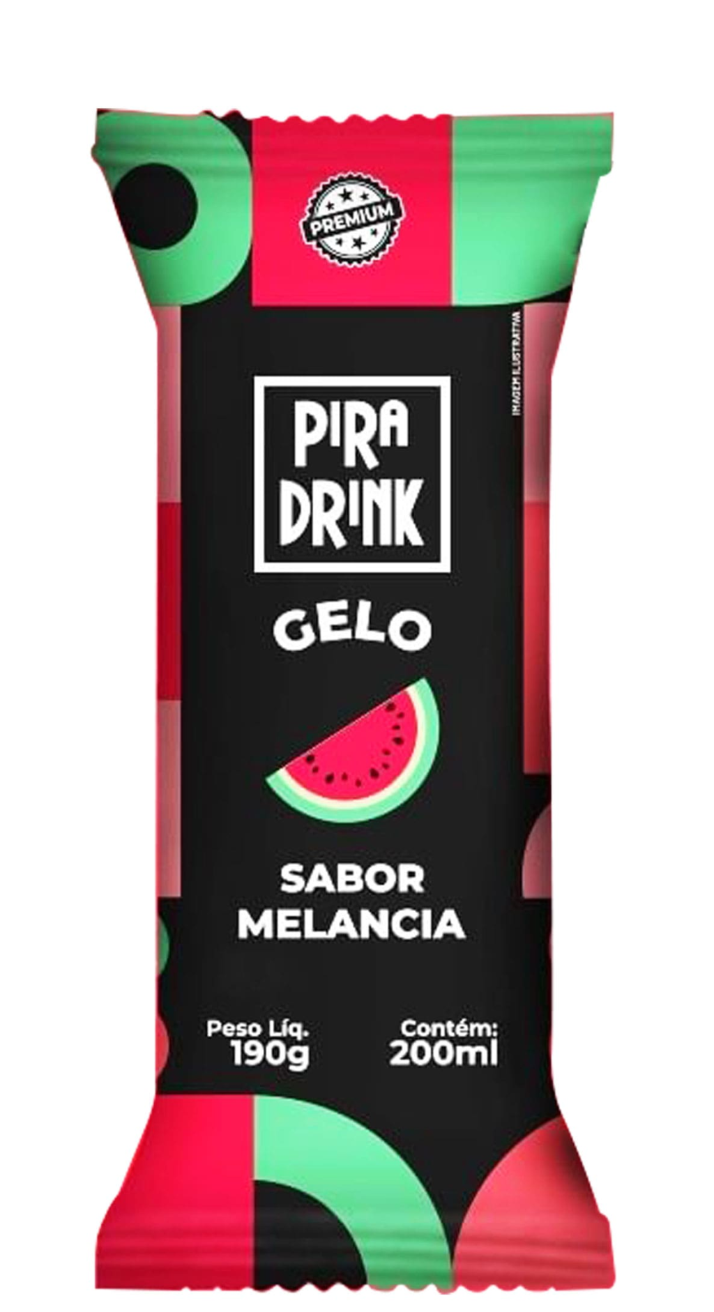 Gelo Pira Drink Sabor Melancia