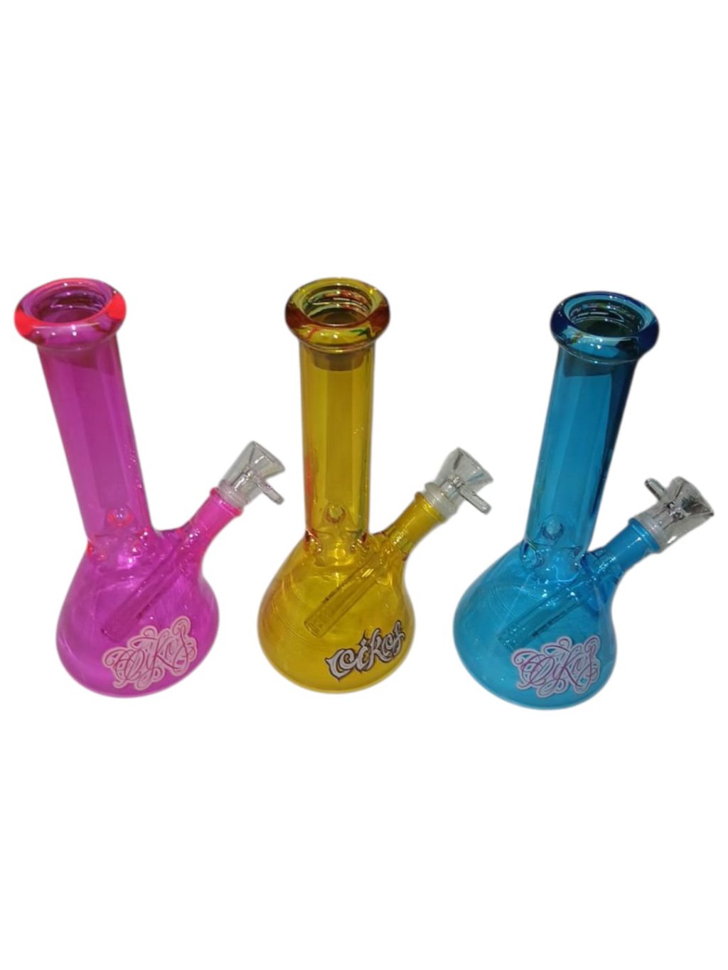 Bong De Vidro Colorido 25cm - Oikos