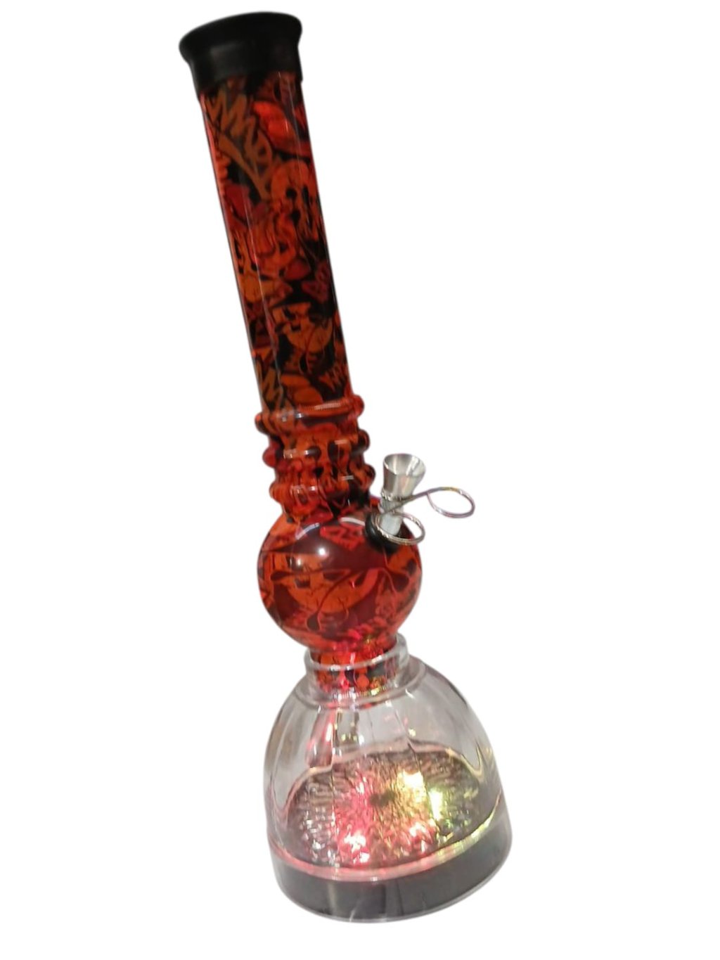 Bong De Acrilico Com Led 35cm