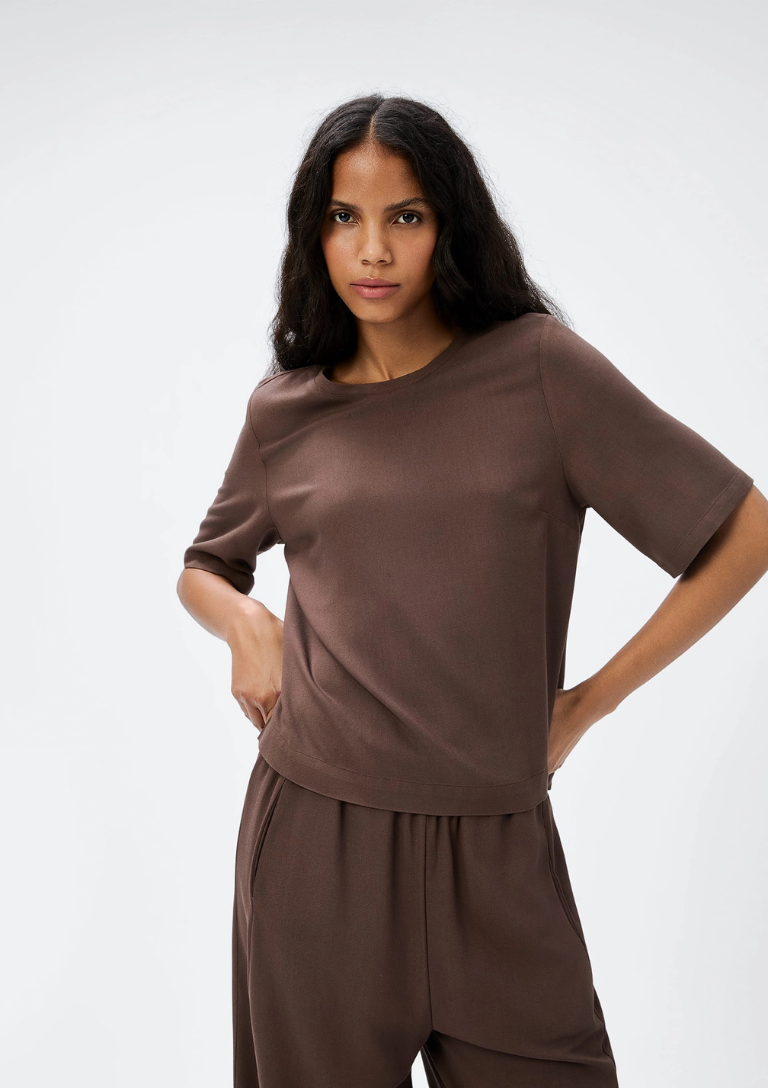 Blusa Feminina Em Viscose Creponada
